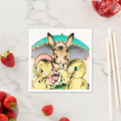 Retro Vintag Ostersonne und Party Serviette (Beispiel)