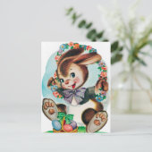 Retro Vintag Ostersonnige Postkarte (Stehend Vorderseite)