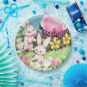 Retro Vintag Ostersonntag Pappteller (Party)