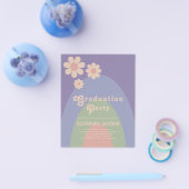 Retro Vintag Pastel Graduation Party Budget Flyer (Einzeln)