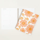 Retro Vintag Peach Fuzz Orange Blume Muster Planer (Anzeige)