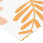 Retro Vintag Peach Fuzz Orange Blume Muster Tischdecke (Schrägansicht)