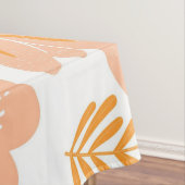 Retro Vintag Peach Fuzz Orange Blume Muster Tischdecke (Beispiel)