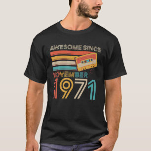 Retro Vintag Phantastisch seit November 1971 50th  T-Shirt
