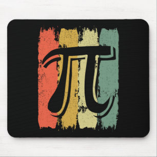 Retro Vintag Pi Mah Geek Mathematiker Pi Day Mousepad
