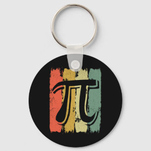 Retro Vintag Pi Mah Geek Mathematiker Pi Day Schlüsselanhänger