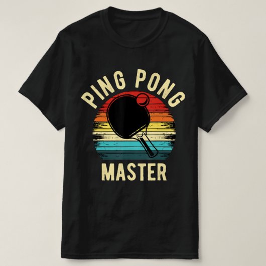 Retro Vintag PingPong T-Shirt (Design vorne)