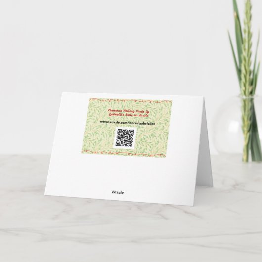 Retro Vintag Pink Weihnachtskarte Karte (Rückseite)