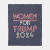 Retro Vintag Pink Women für Trump 2020 Fleecedecke (Vorderseite)
