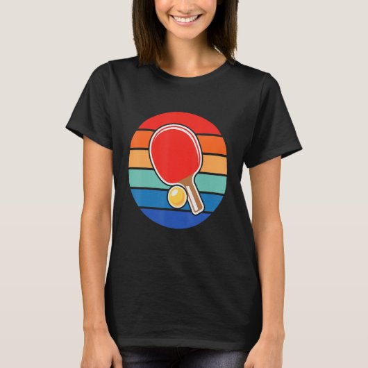 Retro Vintag Pong Pong Player T-Shirt (Vorderseite)
