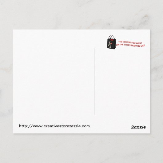 Retro Vintag - Postkarte (Rückseite)