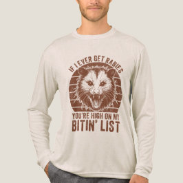 Retro Vintag Rabies Raccoon Sarcastic Spaß Tri-Blend Shirt
