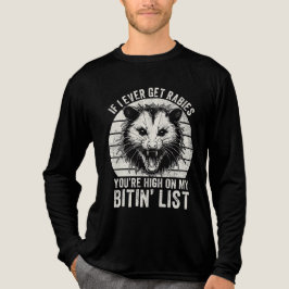 Retro Vintag Rabies Raccoon Sarcastic Spaß Tri-Blend Shirt