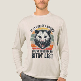 Retro Vintag Rabies Raccoon Sarcastic Spaß Tri-Blend Shirt