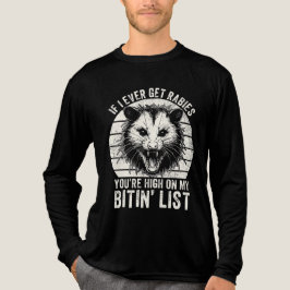 Retro Vintag Rabies Raccoon Sarcastic Spaß Tri-Blend Shirt