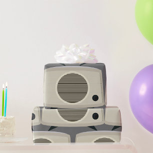 Retro Vintag Radio Mitte des Jahrhunderts Moderne  Geschenkpapier