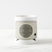 Retro Vintag Radio Mitte des Jahrhunderts Moderne  Kaffeetasse (Mittel)
