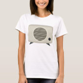 Retro Vintag Radio Mitte des Jahrhunderts Moderne  T-Shirt (Vorderseite)