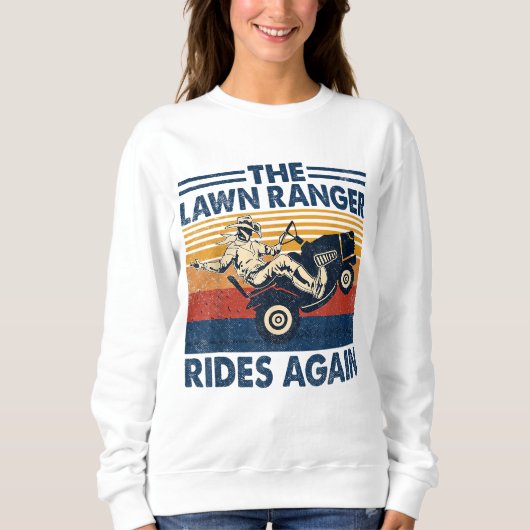 Retro Vintag Ranger fährt wieder Sweatshirt (Vorderseite)