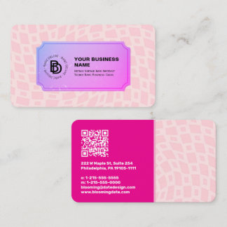 Retro Vintag Rays Abstrakter Trendname Visitenkarte