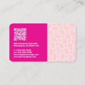 Retro Vintag Rays Abstrakter Trendname Visitenkarte (Rückseite)