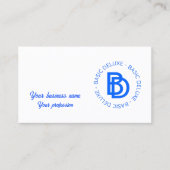 Retro Vintag Rays Abstrakter Trendname Visitenkarte (Vorderseite)