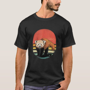 Retro Vintag Red Panda Wild Animal Wildlife Mamm T-Shirt