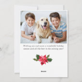 Retro Vintag Red Truck Weihnachten Gruß 2 FOTO (Rückseite)