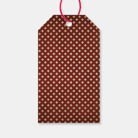 Retro Vintag Rentier Weihnachten Geschenkanhänger (Rückseite)