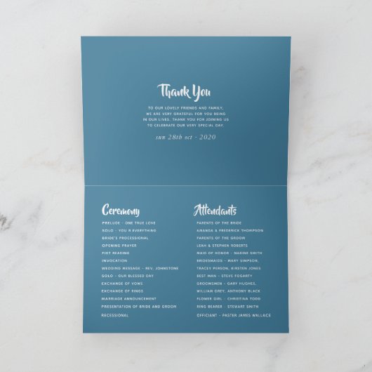 Retro Vintag Rentier Weihnachten Programm (Innenseite)