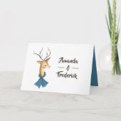 Retro Vintag Rentier Weihnachten Programm (Vorderseite)