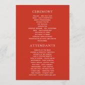 Retro Vintag Rentier Weihnachtsfeiertag Programm (Rückseite)