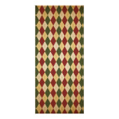 Retro Vintag Rentier Weihnachtsmenü Werbekarte (Hinten)