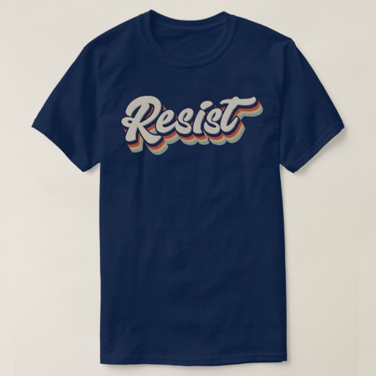 Retro Vintag Resist T-Shirt (Design vorne)