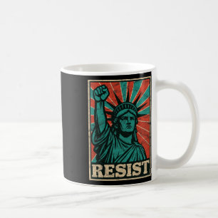 Retro Vintag Resist Trump Faschismus Statue Liber Kaffeetasse