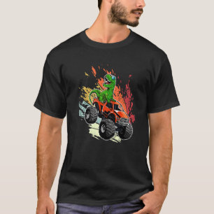 Retro Vintag Rex Dinosaurier Monster Truck T-Shirt