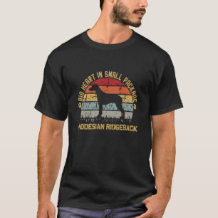 Retro Vintag Rhodesian Ridgeback Dog Vater Mama T-Shirt
