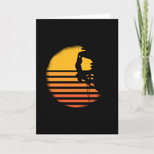 Retro Vintag Rock Climbing Karte