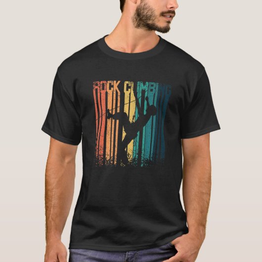 Retro Vintag Rock Klettern T-Shirt (Vorderseite)