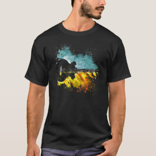 Retro Vintag Rock und Roll Relax der Gitarre spiel T-Shirt