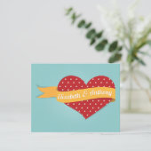 Retro Vintag Rockabilly Pinup Mint Wedding Dankeskarte (Stehend Vorderseite)