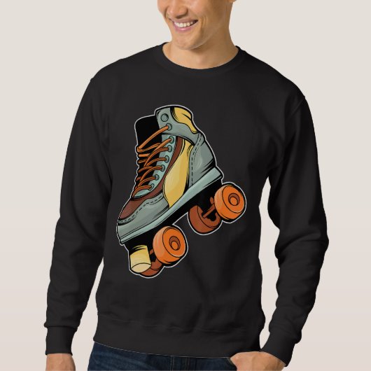 Retro Vintag Roller Skaten Sweatshirt (Vorderseite)