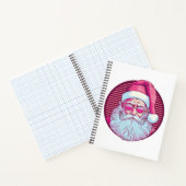 Retro Vintag rosa Santa clus Notizblock (Innenseite)