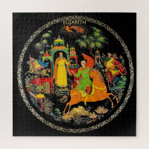 Retro Vintag Russische Märchen Fantasy farbig Puzzle