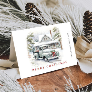 Retro Vintag Sage Farm LKW Weihnachten
