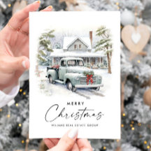 Retro Vintag Sage Farm LKW Weihnachten Unternehmen