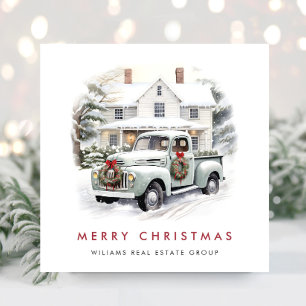 Retro Vintag Sage Farm LKW Weihnachten Unternehmen