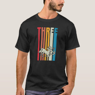 Retro Vintag Sagittarius Unterschrift 3Rd Geburtst T-Shirt