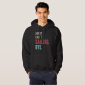 Retro Vintag Sailing Yachtboot Kapitän Da Hoodie (Vorne ganz)