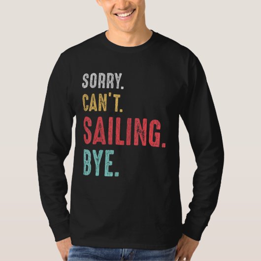 Retro Vintag Sailing Yachtboot Kapitän Da T-Shirt (Vorderseite)